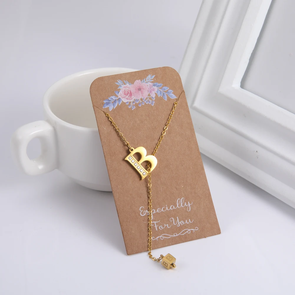 Likegreat нержавеющая сталь в форме сердца с украшением виде кристаллов принт букв