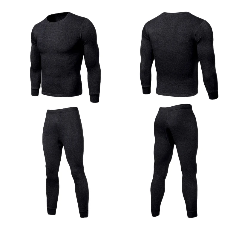 Теплые Термальность нижнее белье детские пижамные комплекты Для мужчин