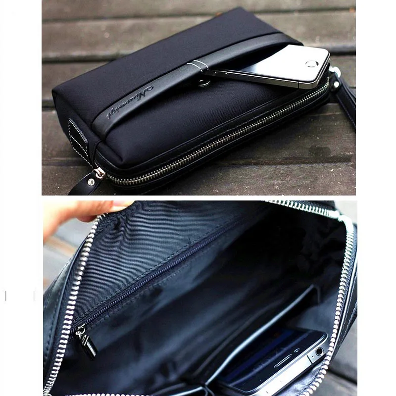 Мужские кошельки деловая Сумочка клатч сумка кошелек для сотового телефона