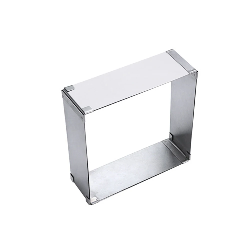 Kitchen Retractable Square Mousse Ring Mould Baking Tool Stainless Steel Cake Mold Bakeware Tools Dropshipping | Дом и сад