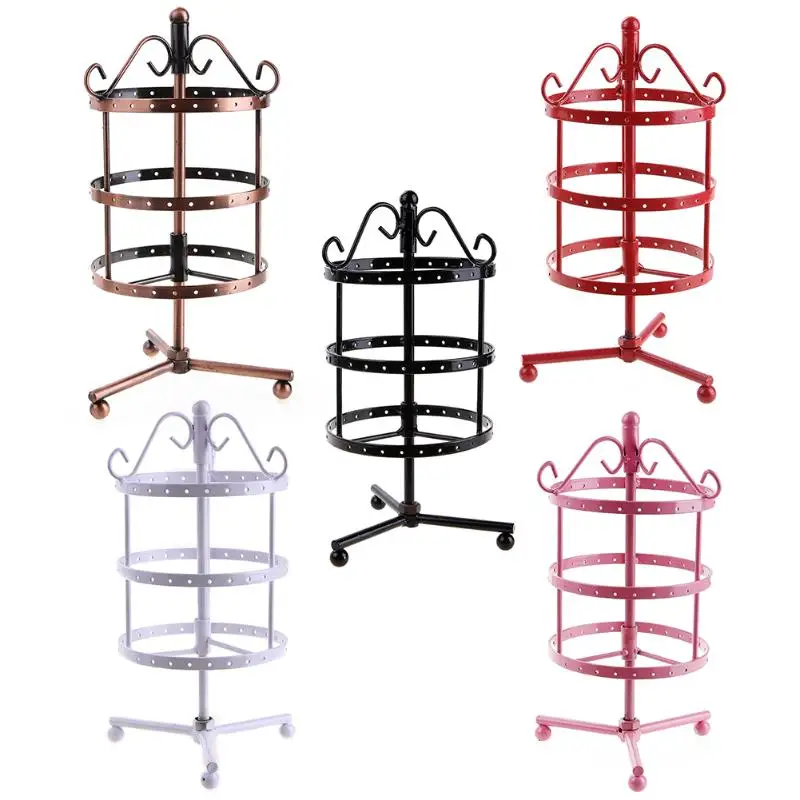 Серьги подставки для ювелирных изделий металлическая вращающаяся