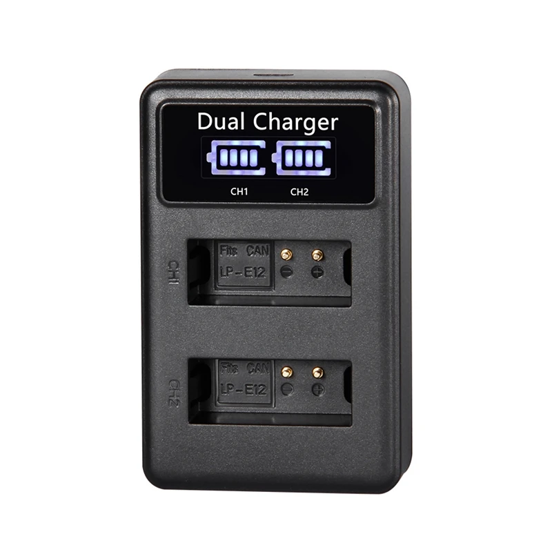 Для CANON Battery USB dual charger LP-E6 LP-E6N LP-E8 LP-E10 USB BATTERY CHARGER