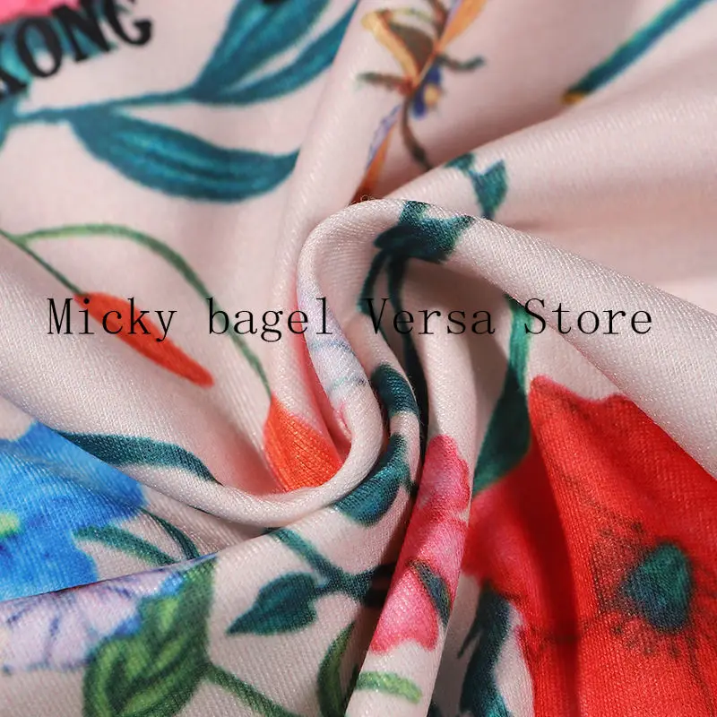 

21 luxury flower letter printing fashion women's top temperament round neck versatile loose casual short sleeve pattern T-shirt