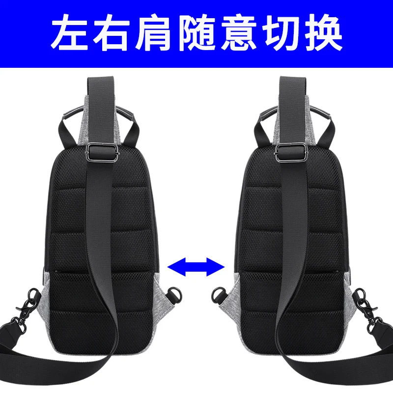 

Breast Package Men's Outdoor Handbag Large Capacity Custom Printed Logo Multifunctional Shoulder Bag Packet Running Bag