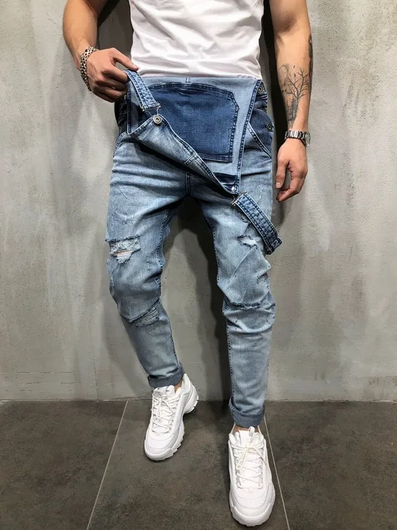 Moomphya, рваные джинсовые комбинезоны с дырками, мужские джинсы, Sreetwear, хип-хоп штаны на подтяжках, джинсы, мужские подтяжки, брюки-карго, джинсы, homme
