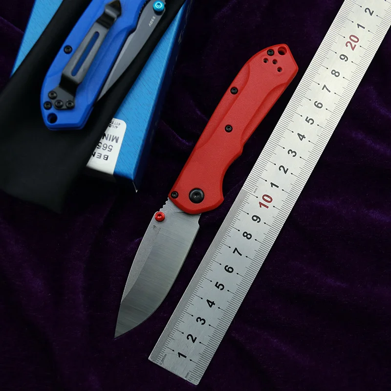 

LEMIFSHE MINI 565 nylon fiber handle Mark S90v blade folding knife pocket survival EDC tool camping hunting outdoor