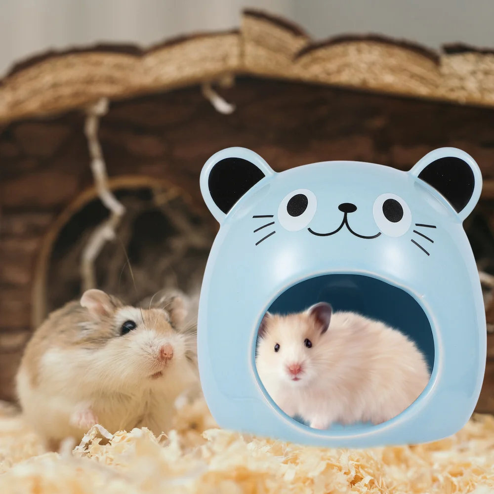 

Pet Hideout Hut Cave Ceramic Dwarf Hamster House Small Pet Bed for Summer