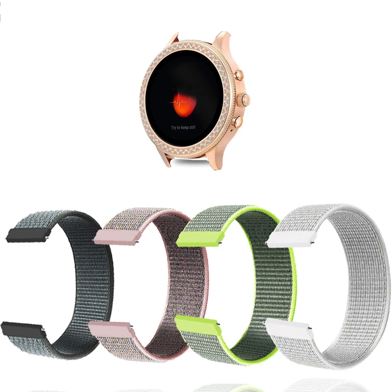 Нейлоновый ремешок для Garmin CAME 2S/Vivomove 3S/Vivoactive часов 18 мм браслеты GarminMove 3S/GarminActive S