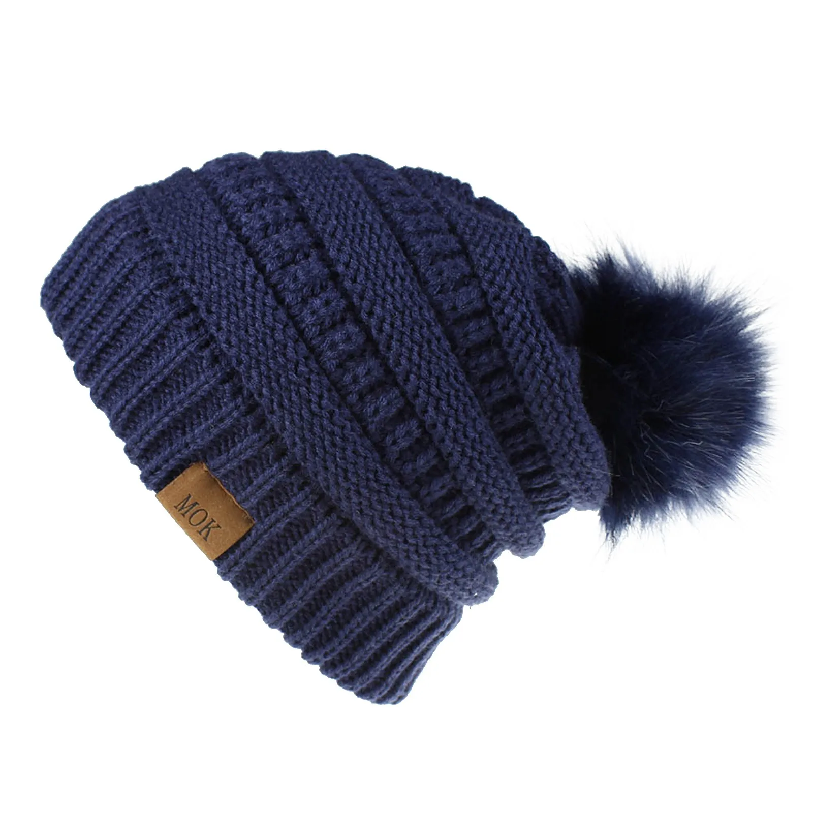 

Winter Knitted Beanies Hats Women Thick Warm Beanie Skullies Hat Female Knit Bonnet Beanie Caps Outdoor Riding Hat Hemming Hat