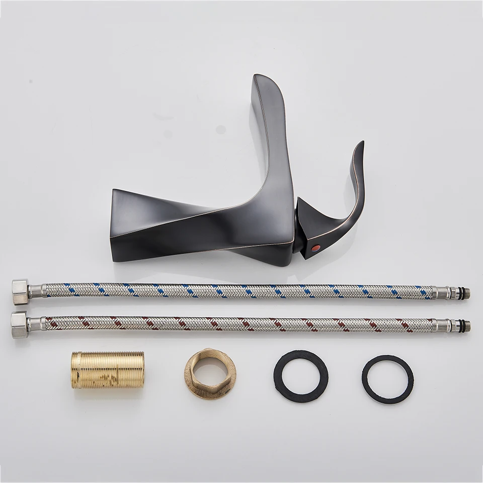 Uythner черный бронзовый кран для ванной комнаты латунный раковины смеситель воды