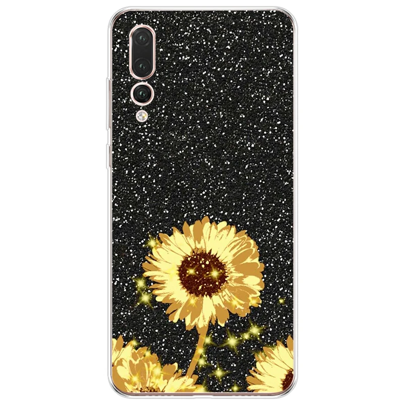 Чехол с подсолнухами для Huawei P9 P10 P20 PLUS P30 PRO P8 lite P smart|Бамперы| |