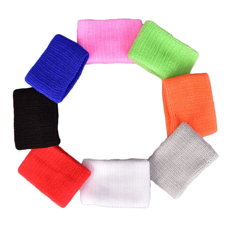 

1Pcs Hot SALE Tower Wristbands Sport Sweatband Hand Band Sweat Wrist Support Brace Gym Basketball Wraps Guards