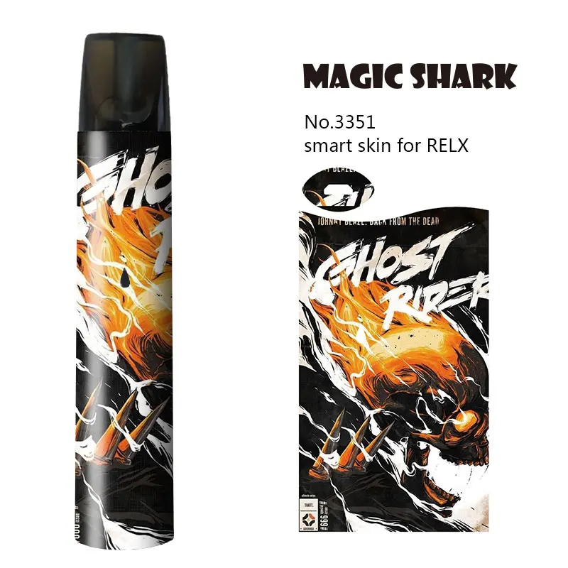 Ультратонкая ПВХ наклейка для вейпа Magic Shark Miltary с флагом Великобритании тигром