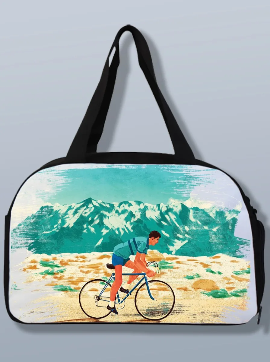 Gym Bag sports fitness hike with print sport bike hiking mountain-418 shoulder bag schoolbag backpack kitbag | Спорт и развлечения