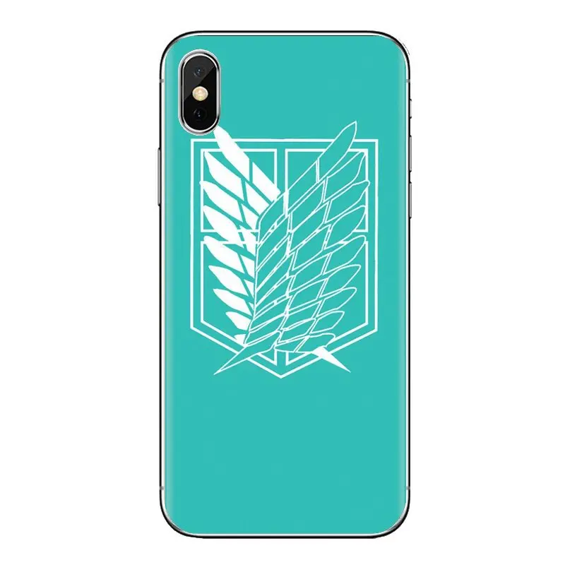 Чехол из ТПУ для iPhone XS Max XR X 4 4s 5 5S 5C SE 6 6S 7 8 Plus samsung Galaxy J1 J3 J5 J7 A3 A5 Attack on Titan Wings Libert Logo |