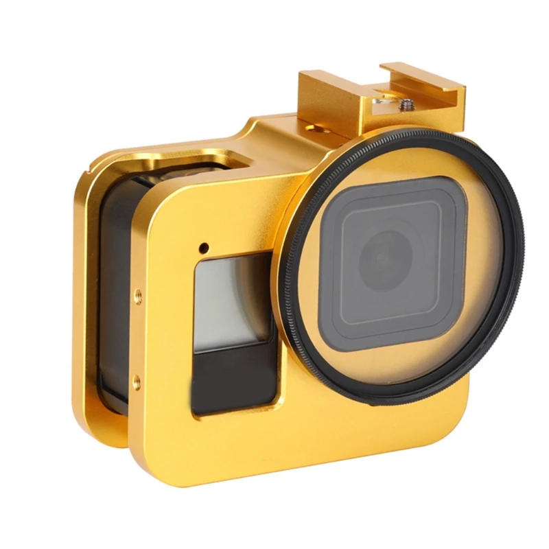 

B2EF Waterproof Shell Action Camera Case Compatible for gopro8 Protective Cover Mufti-functional Anti-vibration Compression