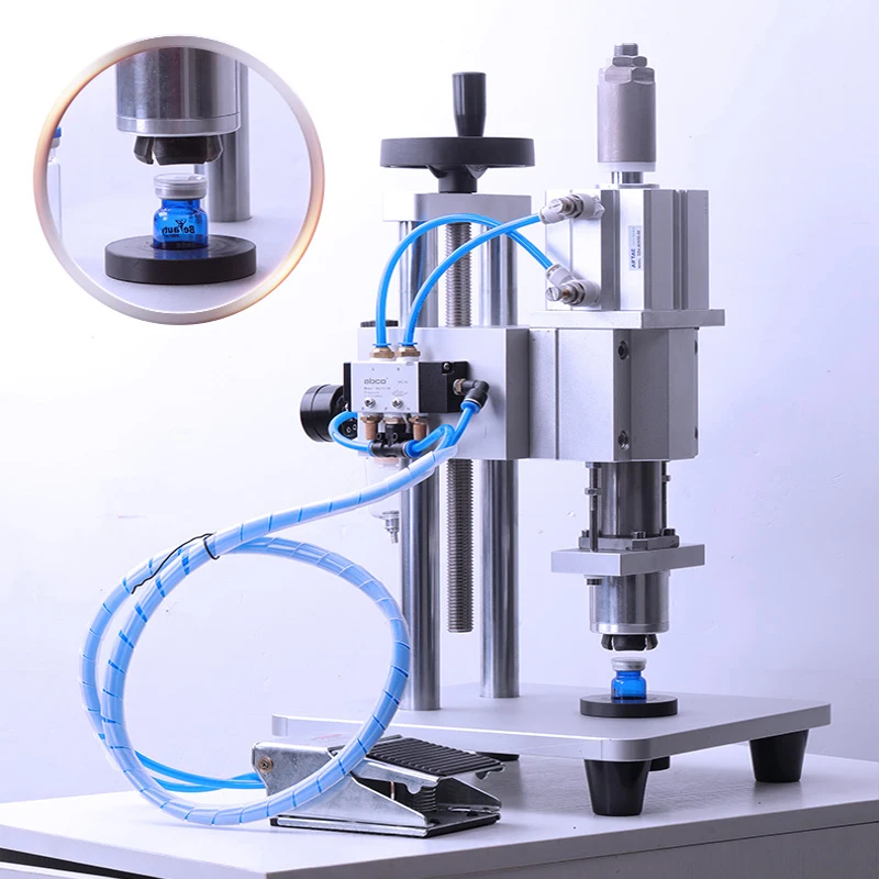 

Desktop Capping Machine Essential Oil Bottle Aluminum Plastic Capping Machine Cosmetic Aluminum Plastic Bottle Capping Machine