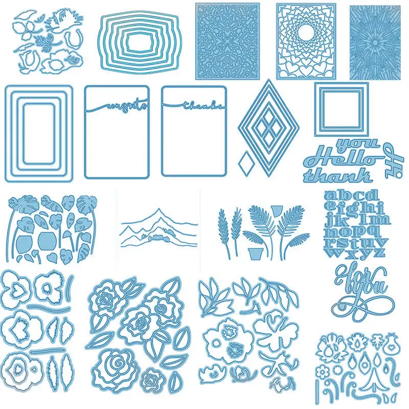 Полированные бумажные 3d штампы 2020 новые металлические режущие для скрапбукинга