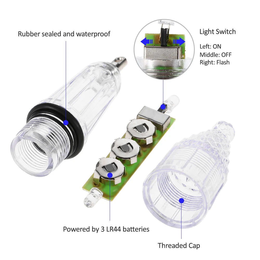 Светодиодный ночной Светильник для подводной рыбалки приманка привлечения
