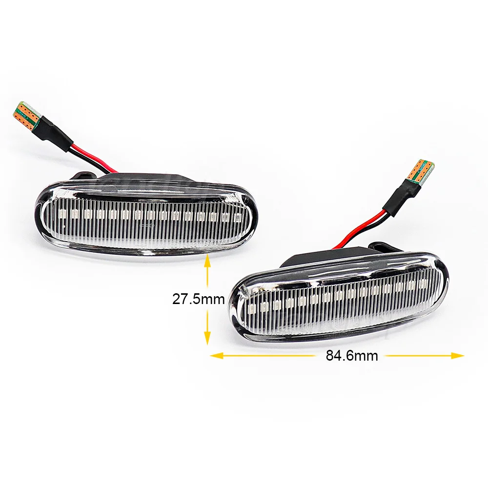 Динамическая автомобильная лампа дневного света Для указателя поворота Fiat Panda