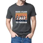 Унисекс 100% Премиум хлопчатобумажная футболка с рисунком Гамильтона с изображением стекол для свободы смешной подарок Летняя мужская футболка женская мягкая футболка