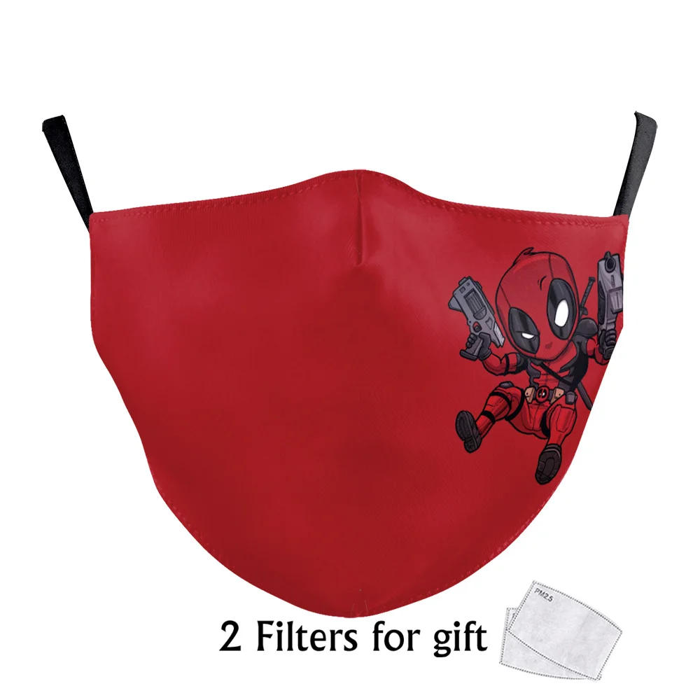 Моющиеся маски из ткани с мультяшным принтом Disney многоразовые для лица косплея