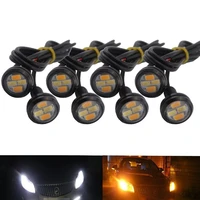 2pcslot eagle eye led lights car daytime reverse 4w signal bulbs white 23mm 12v