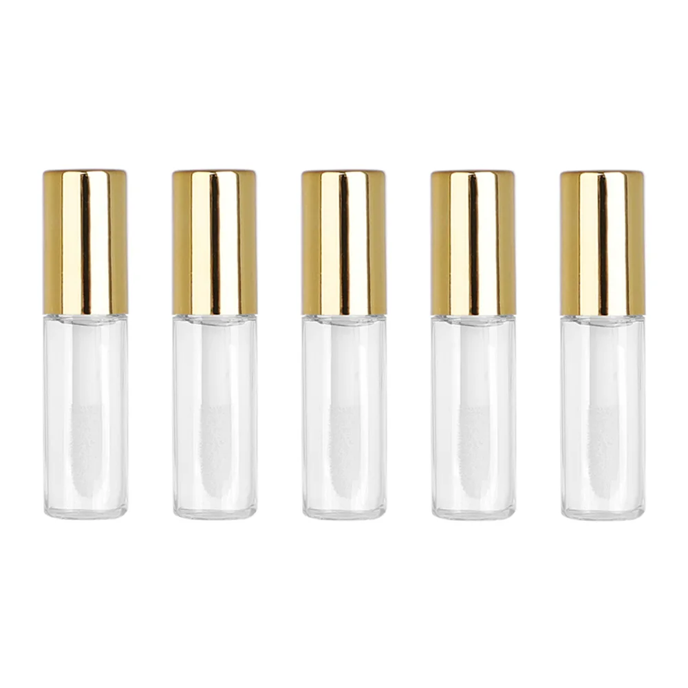 1 2 мл пустые прозрачные PE блеск для губ трубки пластиковый бальзам трубка Помада Мини проба косметический