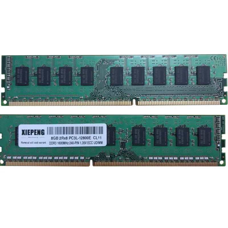Для HP ProLiant ML10 v2 ML310e Gen8 v3 DL320e RAM 8GB 2Rx8 PC3L 12800 1600MHz ECC Небуферизованная ОЗУ 4G PC3 10600E DDR3