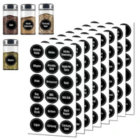 8 sheetsset 144 stickers kitchen spice label for food storage chalkboard room stickers container label bottle n5a5