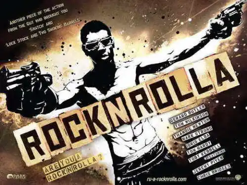 Фильмы ROCKNROLLA Батлер драгоценные камни артеритон таньтон шелк плакат