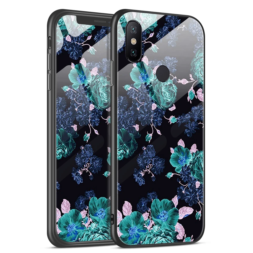 W160 Чехол из закаленного стекла для Xiao mi A1 A2 A2Lite Edge Cover для Xiaomi mi 6 6X для задней крышки, Твердый чехол с полной защитой звездного цвета - Цвет: W160
