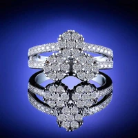 fashion wedding size 6 10 women rings engagement white elegant