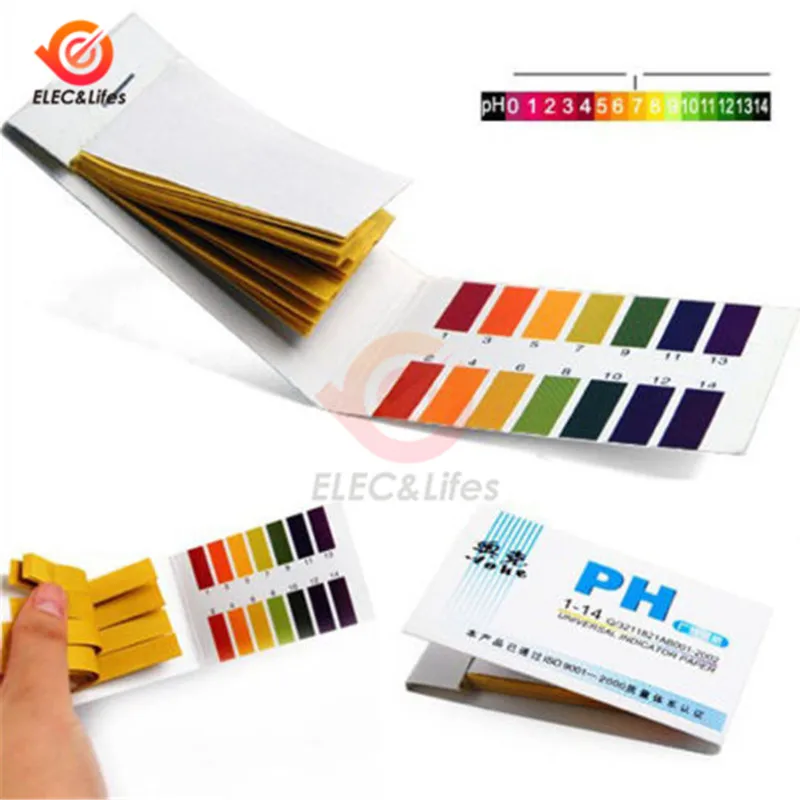 

80 Strips PH Test Strips Full PH Meter Controller 1-14 PH Value Tester Detector Indicator Litmus Paper Water Acidic Alkaline