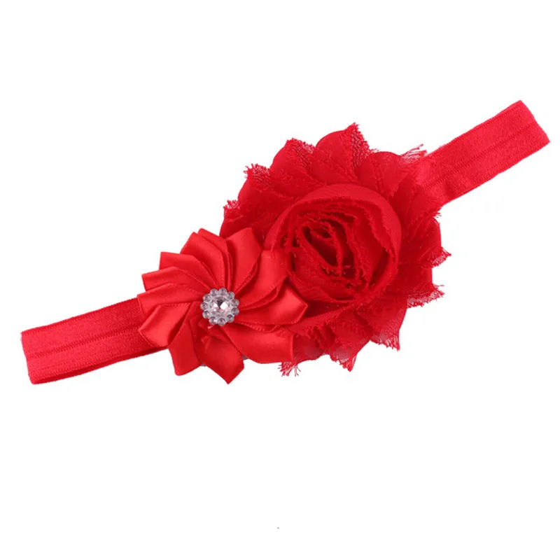 

10pcs Headbands Baby Girl Elastic Head Band Multicolor Flower Headband Shiny Rhinestone HairBand Girl Hair Accessories HOOLER