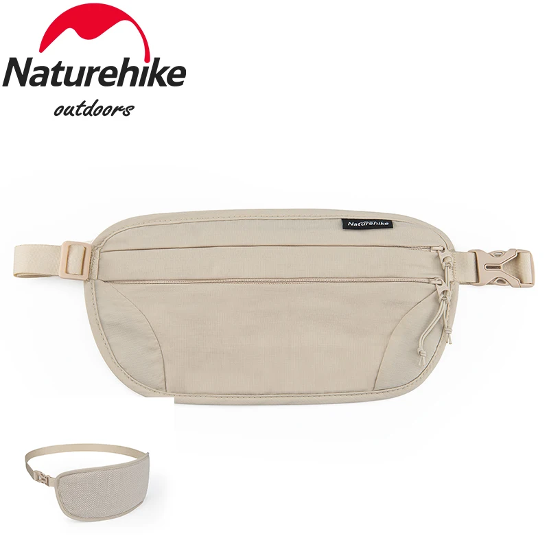 Сумка на талию Naturehike портативная уличная дорожная приталенная с защитой от кражи