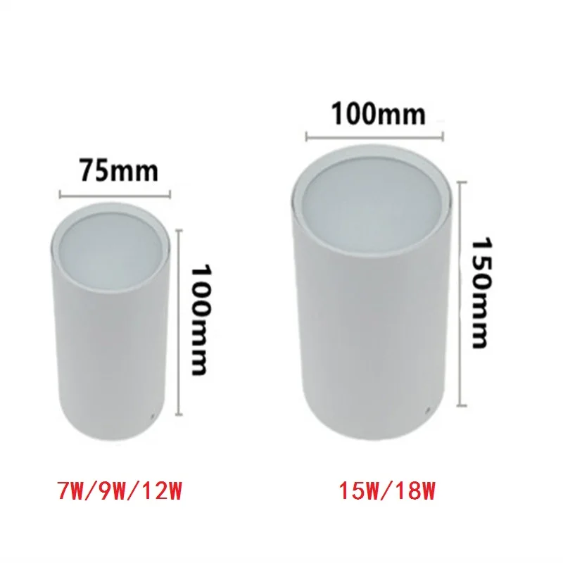 Диммируемый потолочный светильник с поверхностным креплением 7 Вт 9 12 15 18