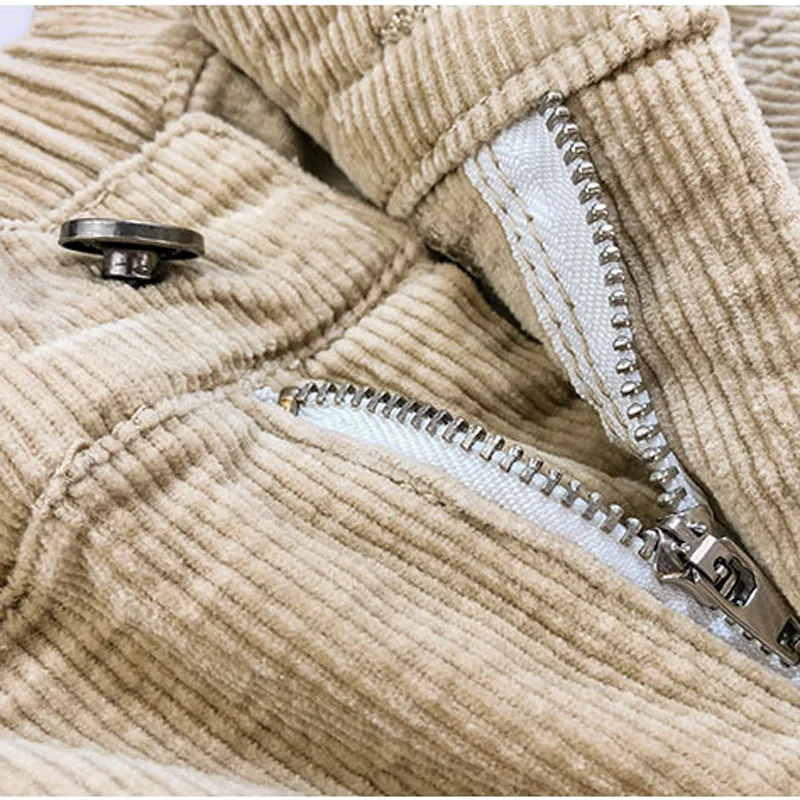 Женские вельветовые брюки Mozuleva свободные штаны-шаровары с высокой талией Модные