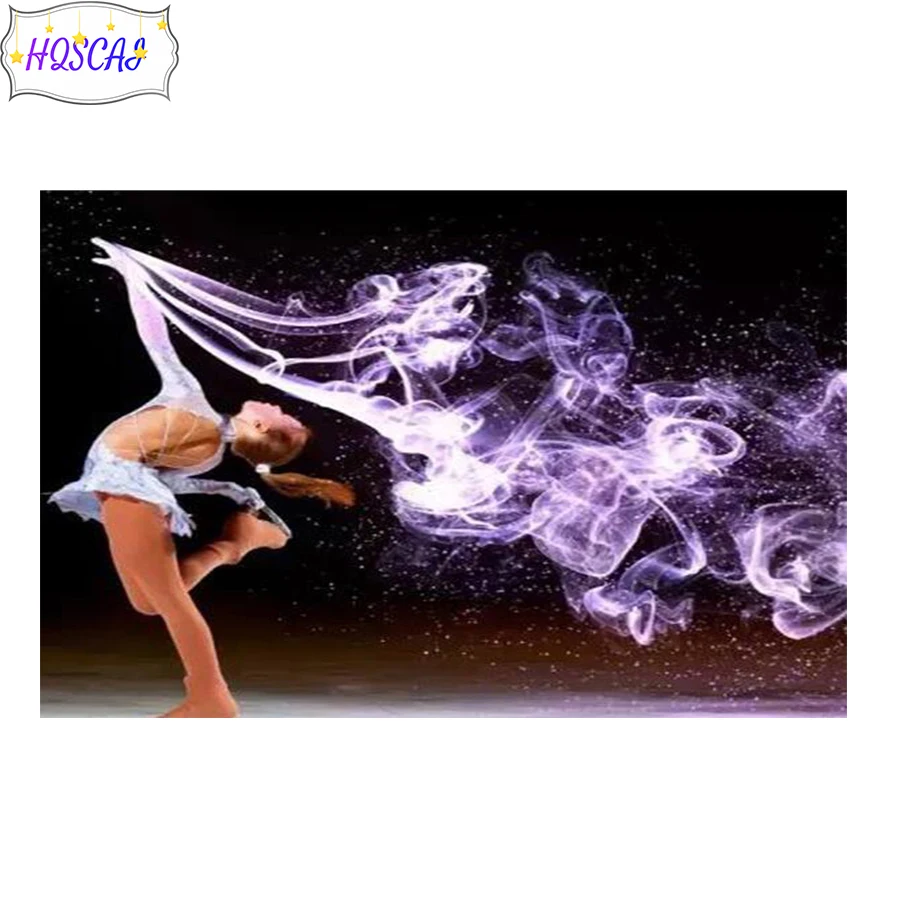 

New 5d Diy Diamond Painting Dancing girl Full Round Drill Mosaic Diamond Embroidery Cross Stitch Kits Home Decor 3d Art pictures