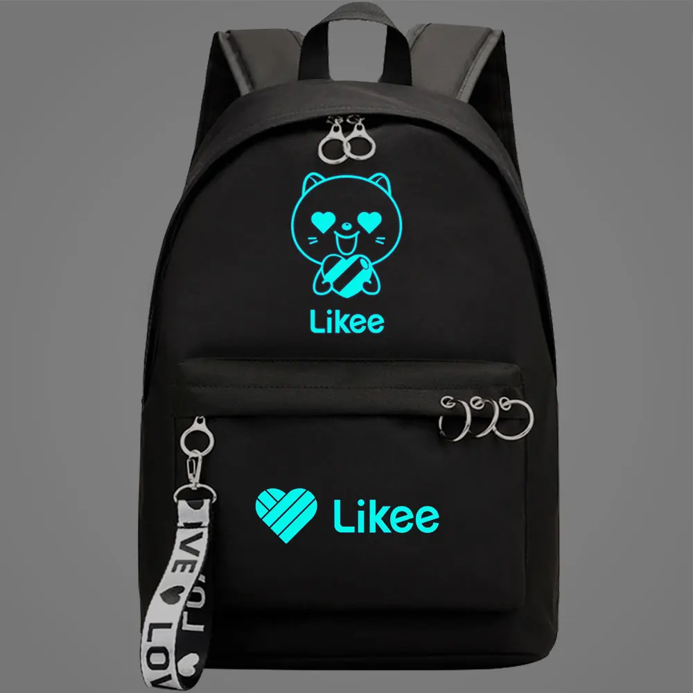 New Likee Video App Night Lumious Backpacks Kids Teenager School Bags Boys Girls Daily Travel Shoulder Mochila Escolar Gift | Багаж и