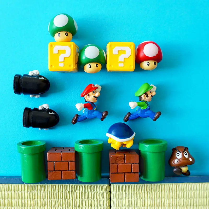 Магнит для холодильника Super Mario 3D классический ландшафтный дизайн Bros. Марио пуля