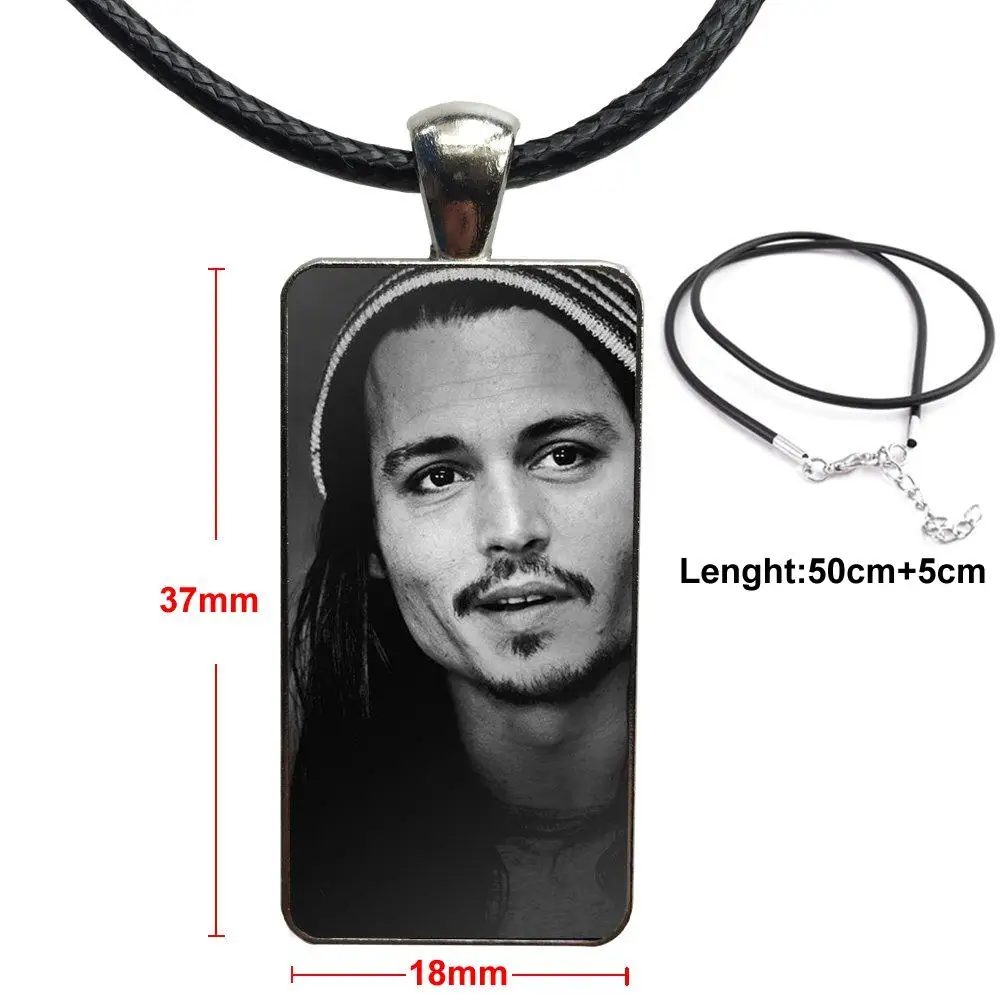 Модный стеклянный кабошон ожерелье с кулоном для женщин со стальным покрытием