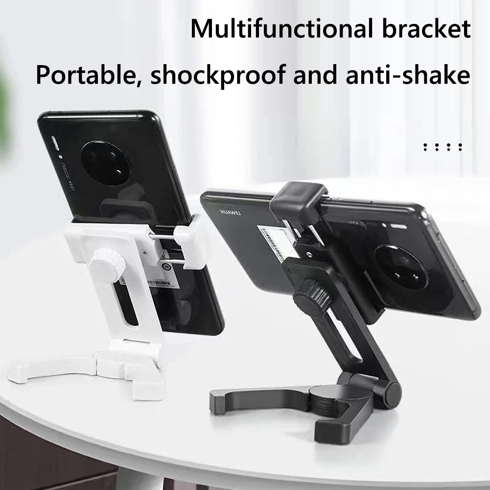 

Adjustable Desktop Mobile Phone Holder Stand Portable Plastic Foldable Desk Support Bracket for 13 inch Smart Phones