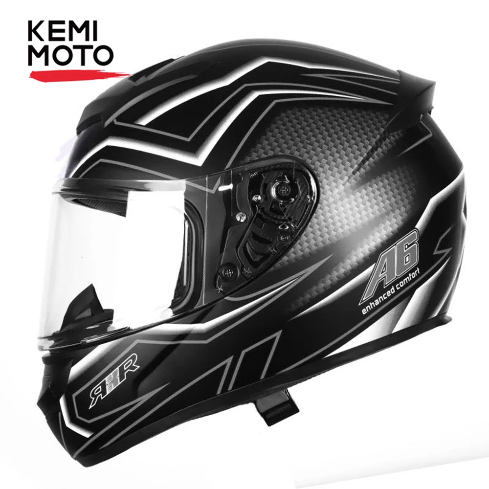 

KEMIMOTO Motorcycle Helmets Motorcycle Full Face Helmet Men's Casco Moto Adventure DH Racing Motocross Helmet DOT Approved