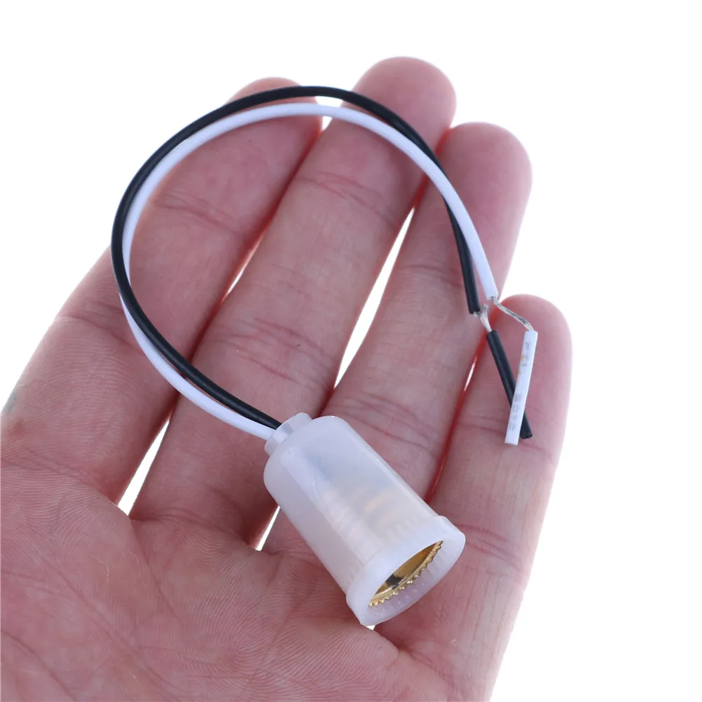 

Plastic Lamp Socket With Wire LED Light Bulb Lamp Holder Converter Adapter BS Material E12 Lamp Base Holder