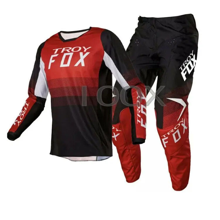 

New Troy Fox FAZR 180 Limited Mx SX Jersey Pants Motocross Racing Gear Set Mountain Bicycle Offroad Kits Mens Motorbike Suit