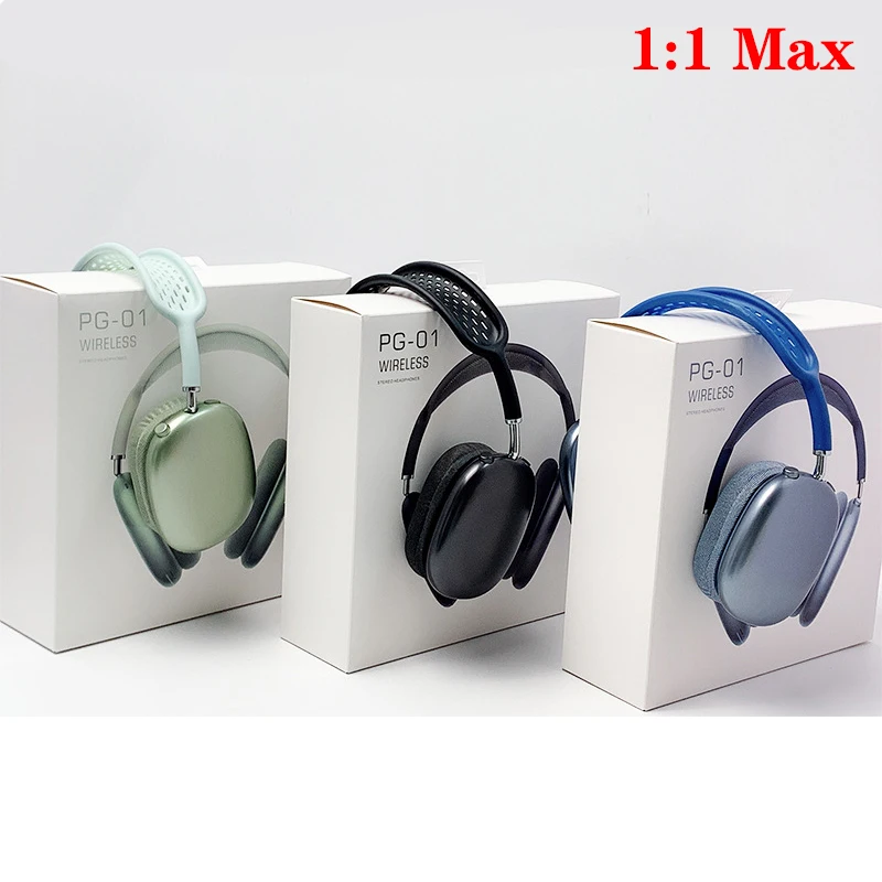 

PG01 Headsets Bluetooth Headphones Wireless Earphones Deep Bass Noise Cancellations For Apple IOS XiaoMi Android Phone PK P9 Max