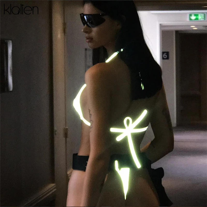 Женский светоотражающий бюстгальтер kalien летний комплект из 2 предметов на