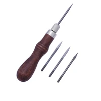4 in 1 leather sewing awl tool set repairing stitching supplies sewing kit 4 in 1 awl tool set
