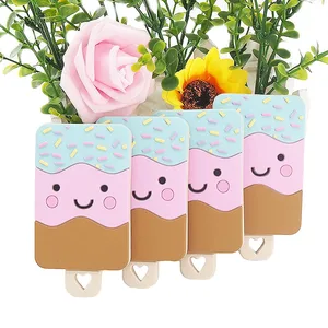 Ченкэй 5 шт. BPA бесплатные силиконовые мороженое Shaped Прорезыватели для зубов Еда Класс для Детские пустышки жевательные для кормления, соски с цепочкой для младенцев, аксессуары